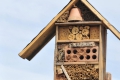 Casita de nidos para insectos.# Foto: J. E. Gómez y Merche S. Calle / Waste
