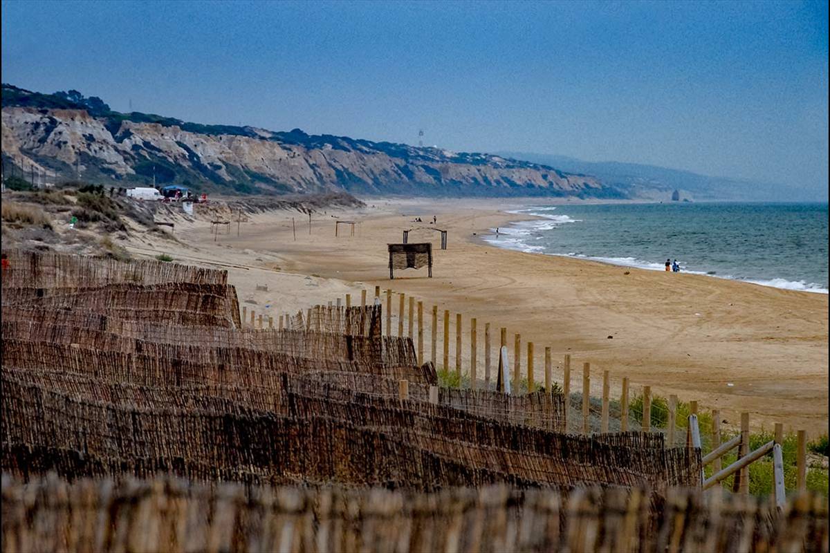 Playa Mazagón oriental y cabezos