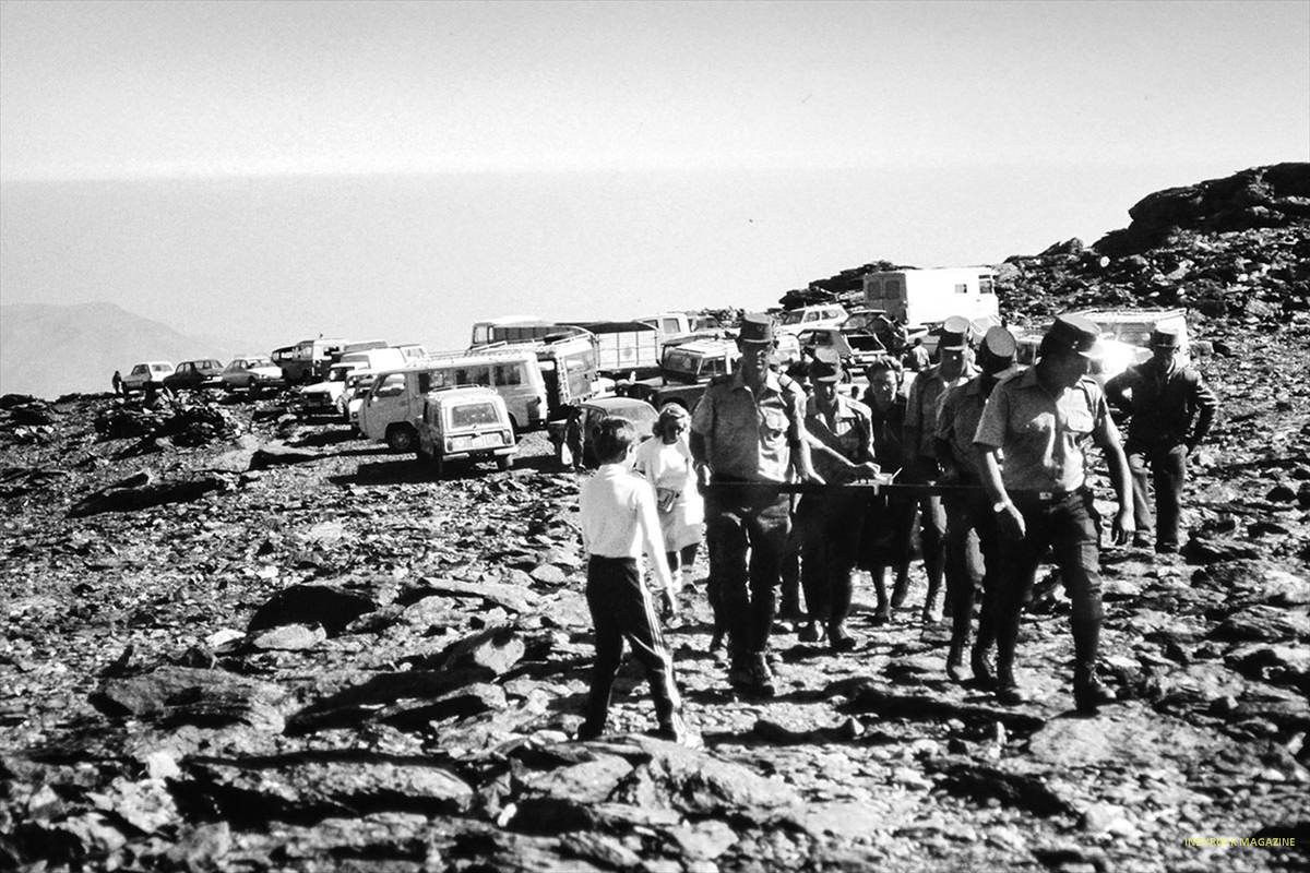 A 50 metros de la cumbre del Mulhacén 1982